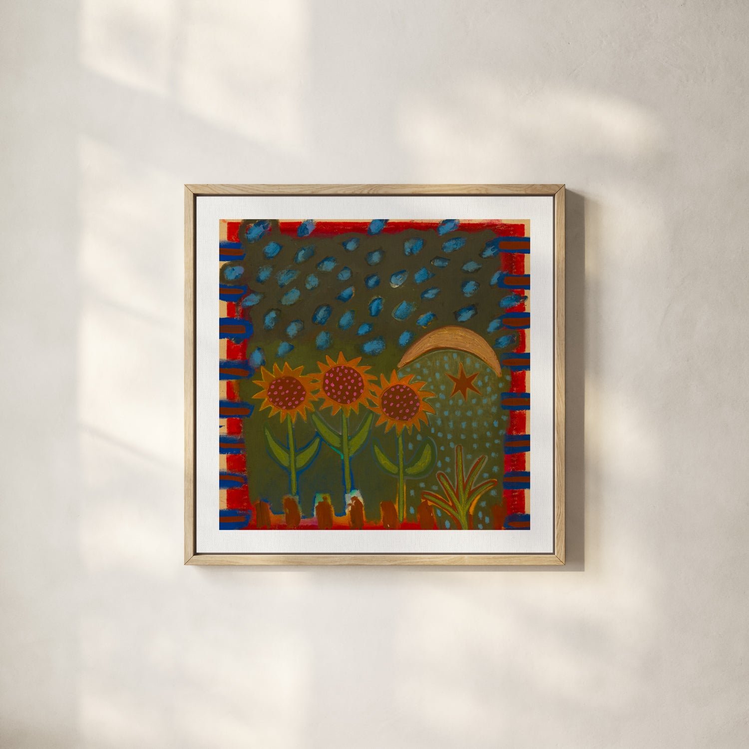 Dusk in the Sunflower Field